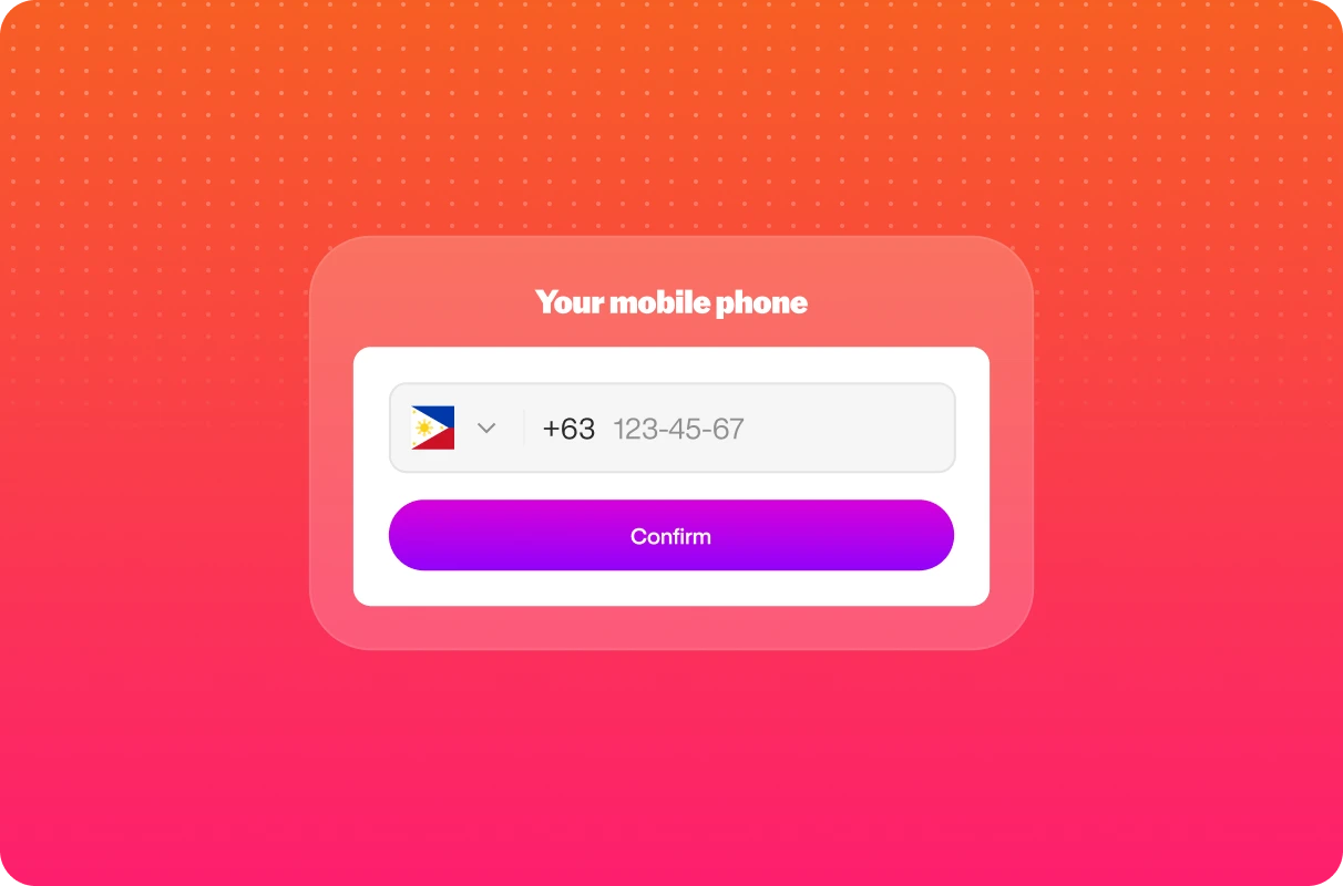 Enter mobile number