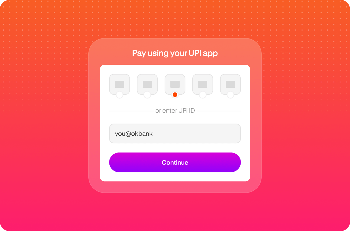 Choose UPI app