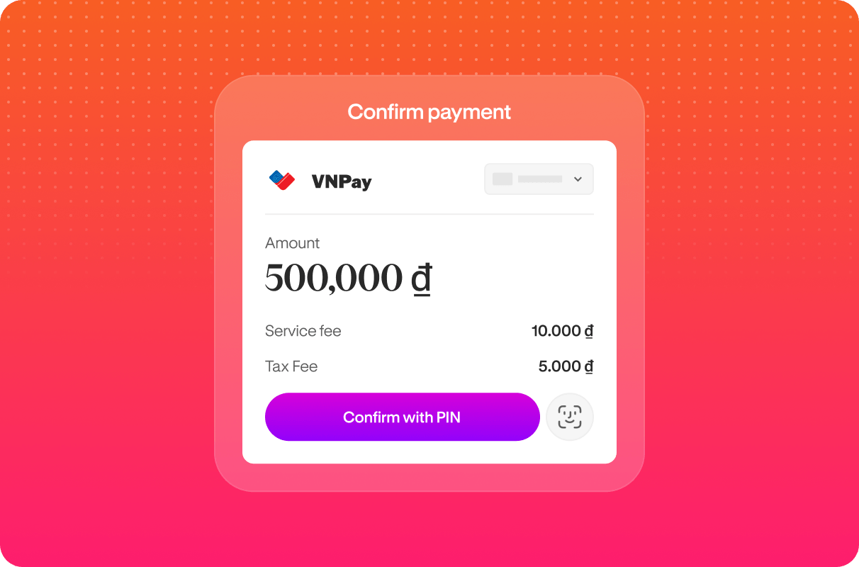 Confirm amount