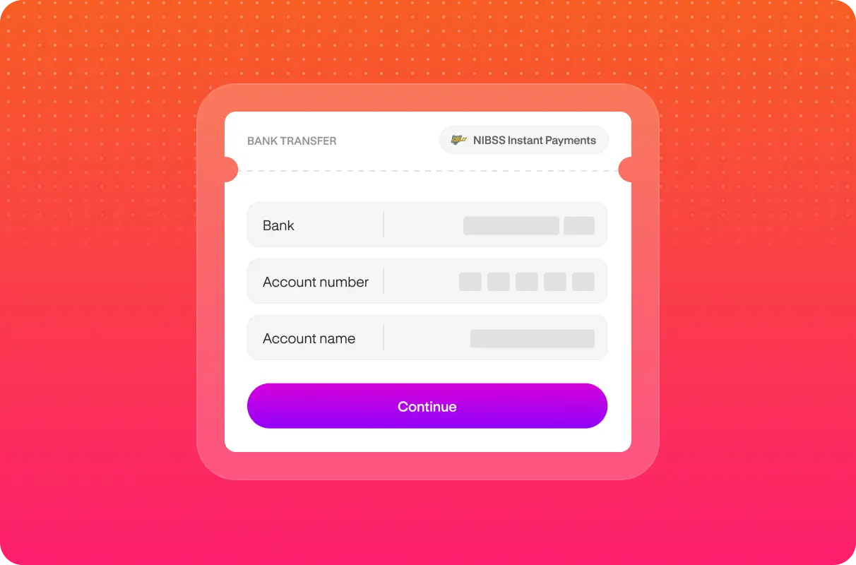 Enter Bank Details