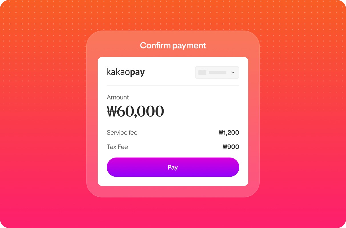 Confirm payment