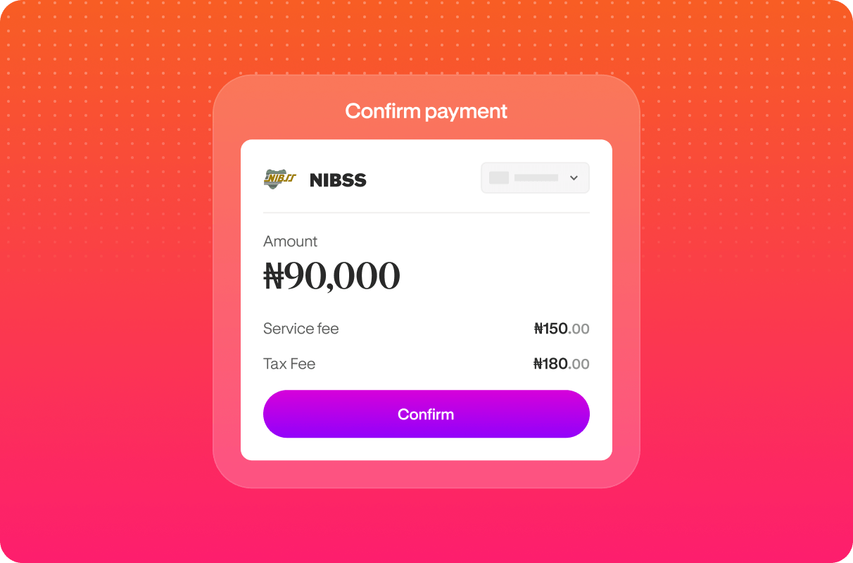 Confirm payment