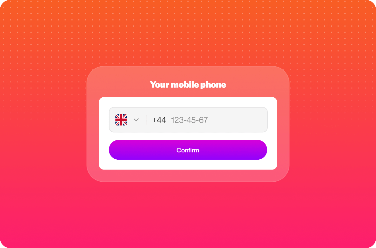 Phone number entry