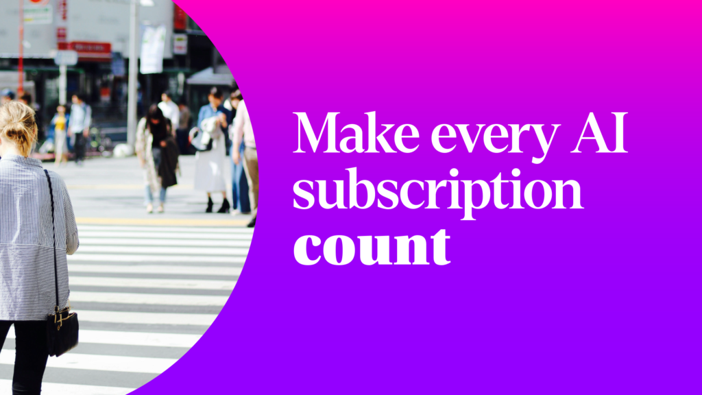 Subscription bundling for AI starts with planning for usage